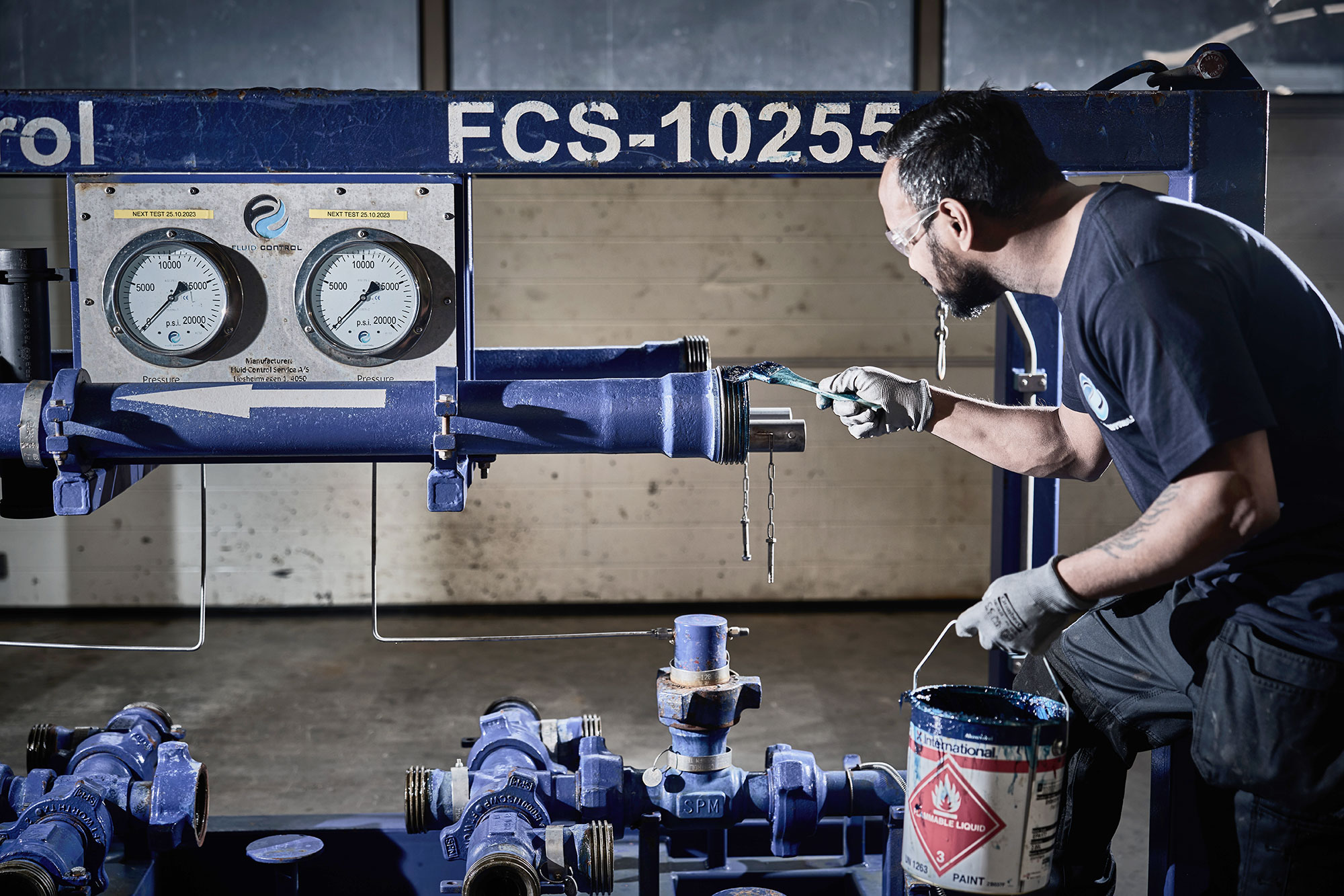 Hose inspection and spooling at Fluid Control Service